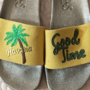 CIRCUS SAM EDELMAN SLIDE SANDALS.... EUC